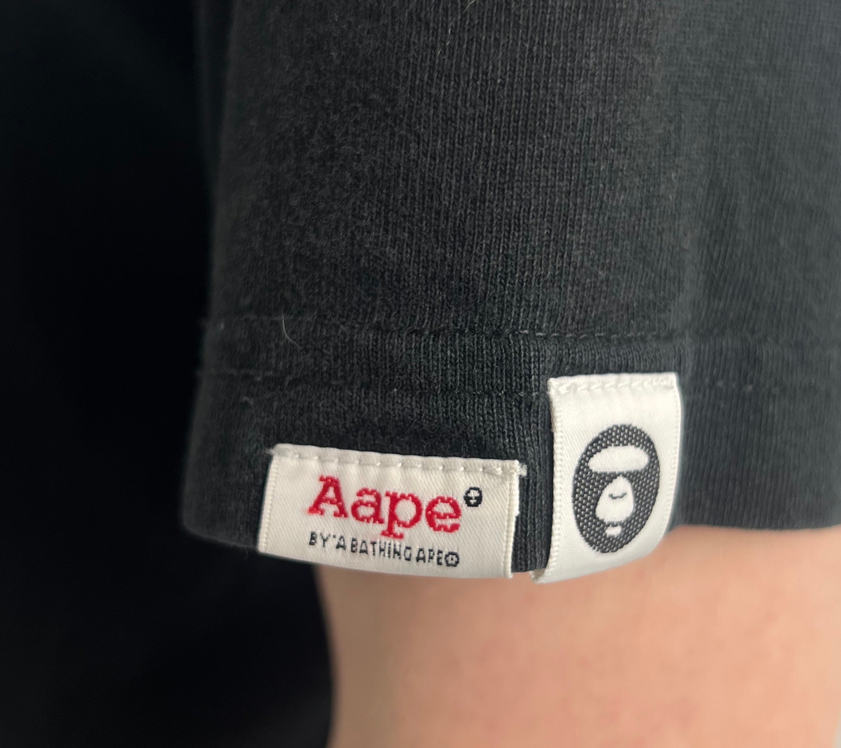 AAPE By a bathing ape APUNVS AP-01 black tee