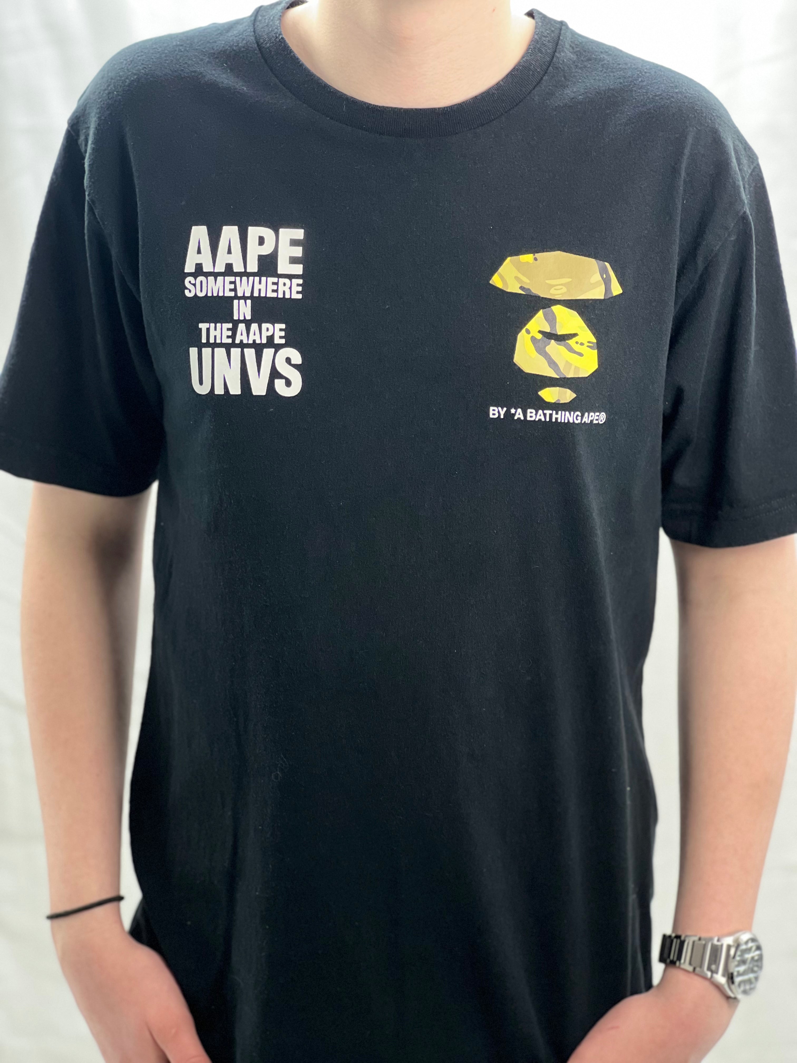 AAPE UNVS camo-logo tee