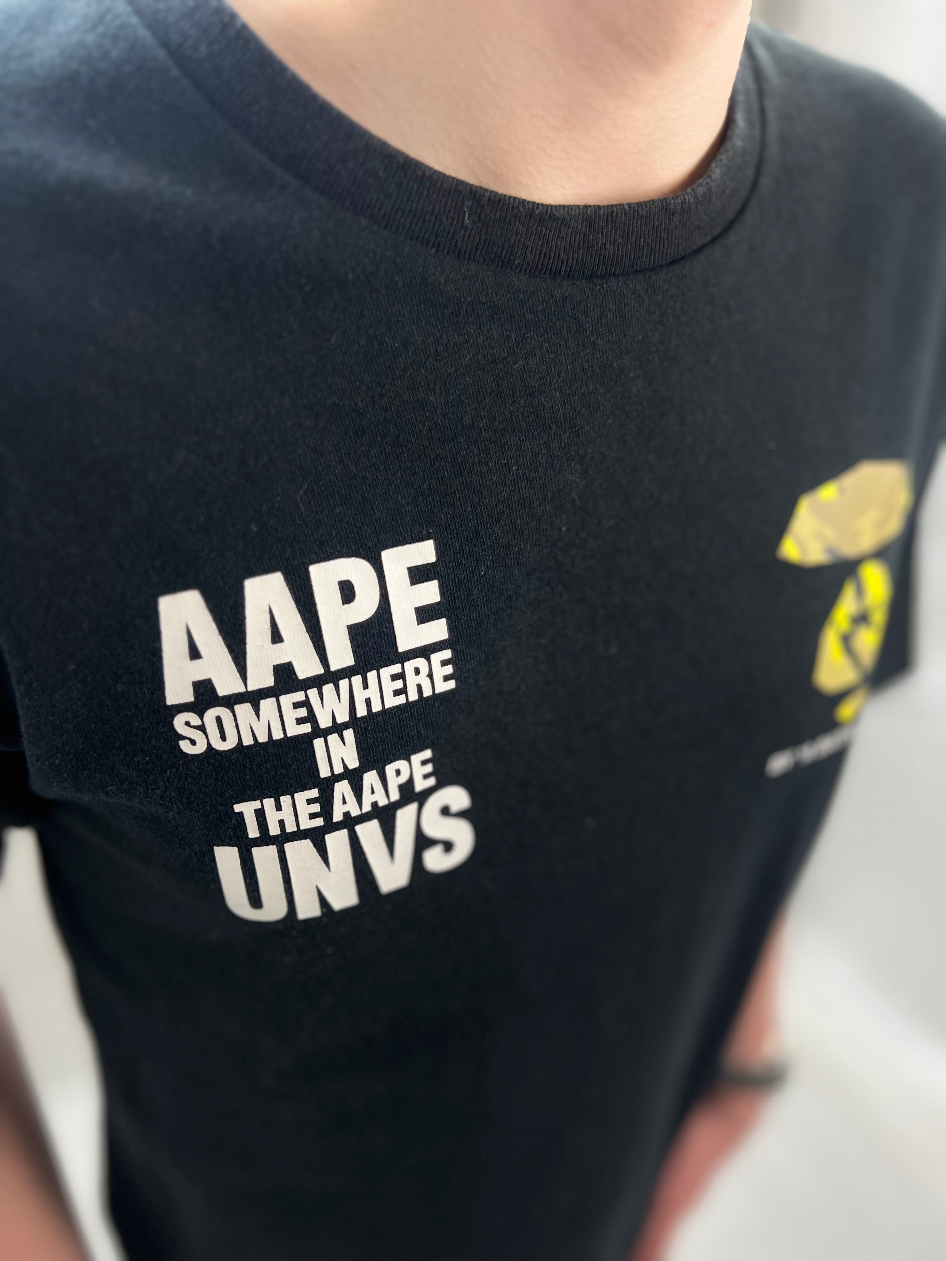 AAPE UNVS camo-logo tee
