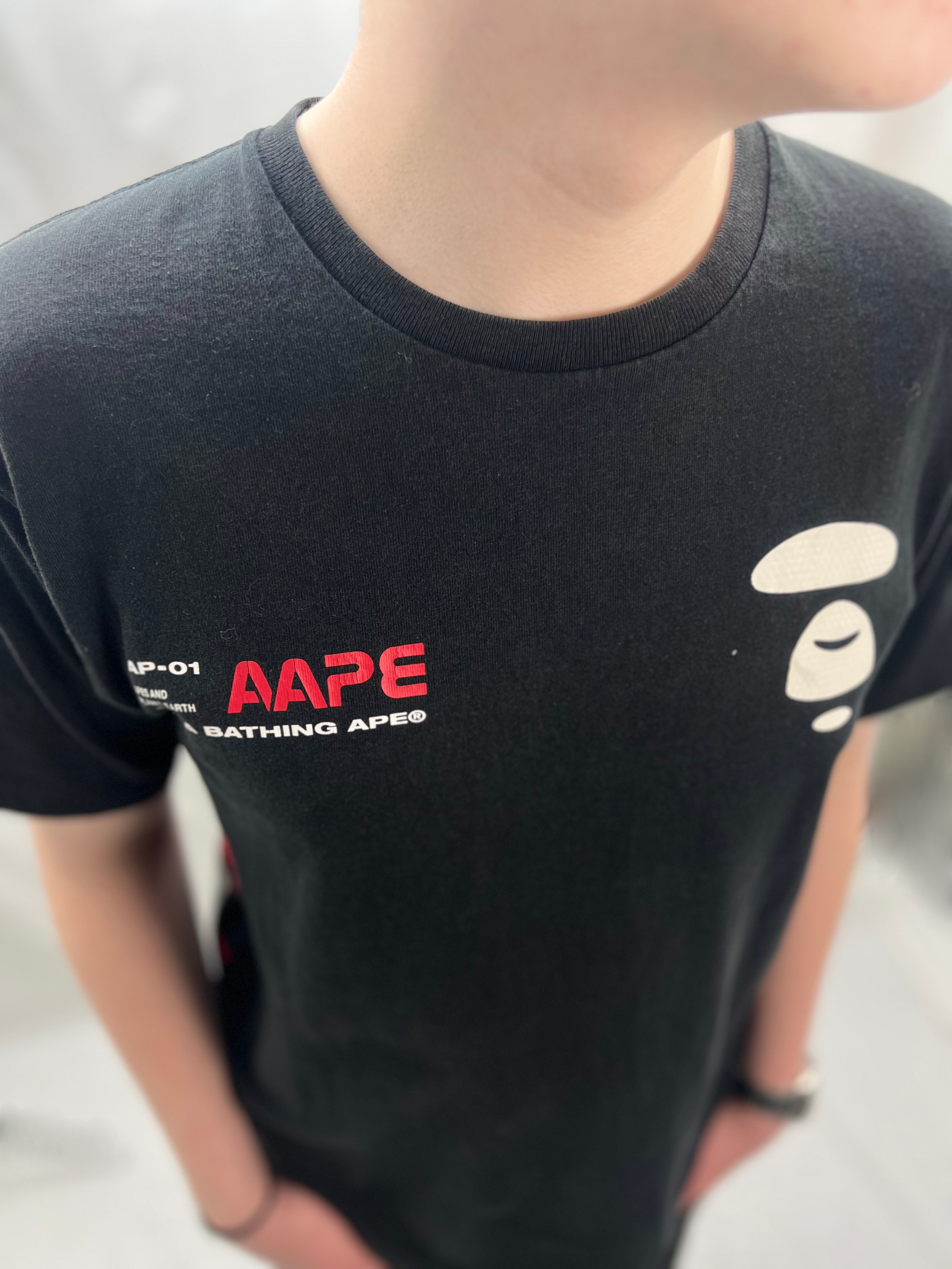 AAPE By a bathing ape APUNVS AP-01 black tee