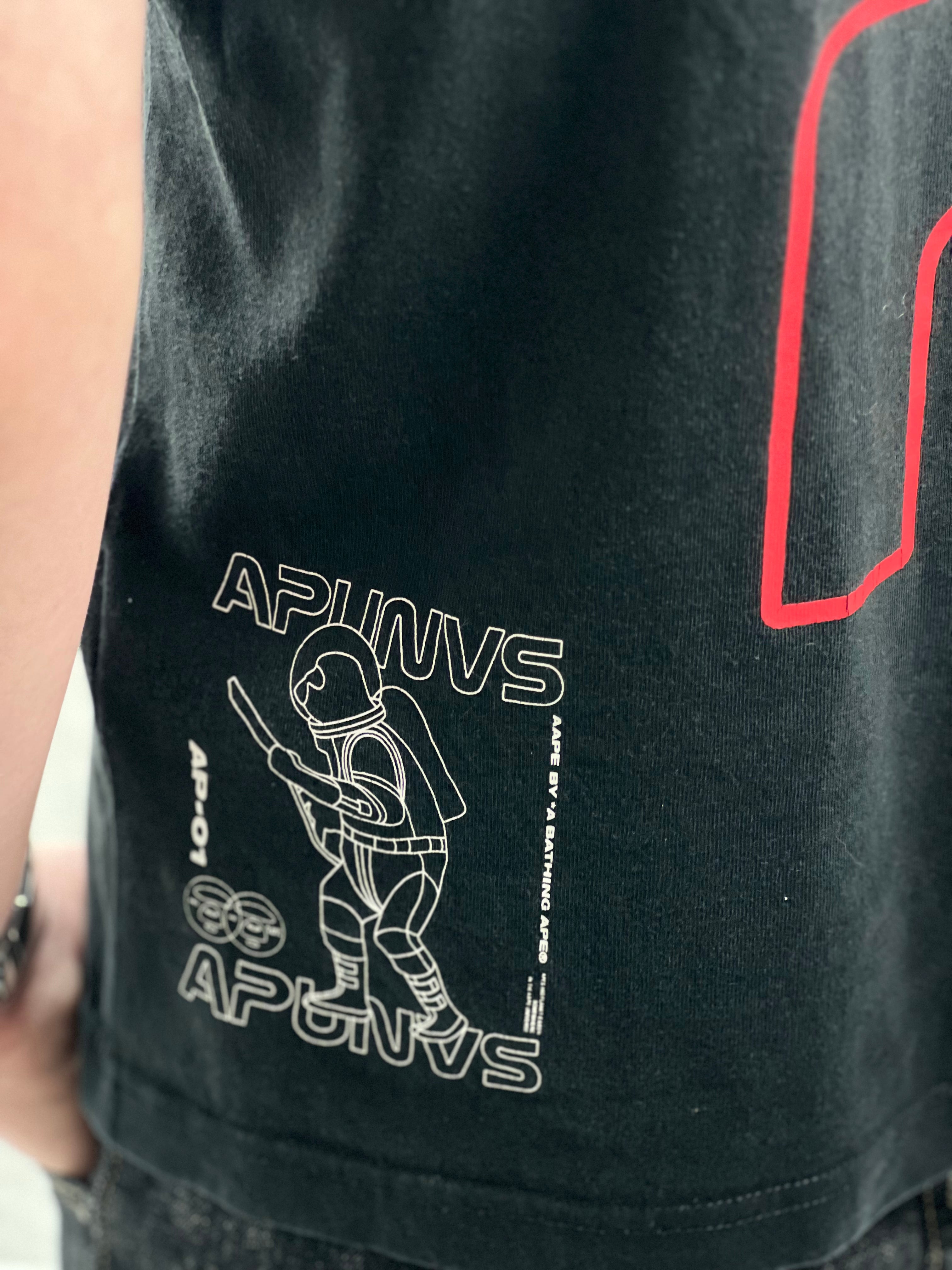 AAPE By a bathing ape APUNVS AP-01 black tee