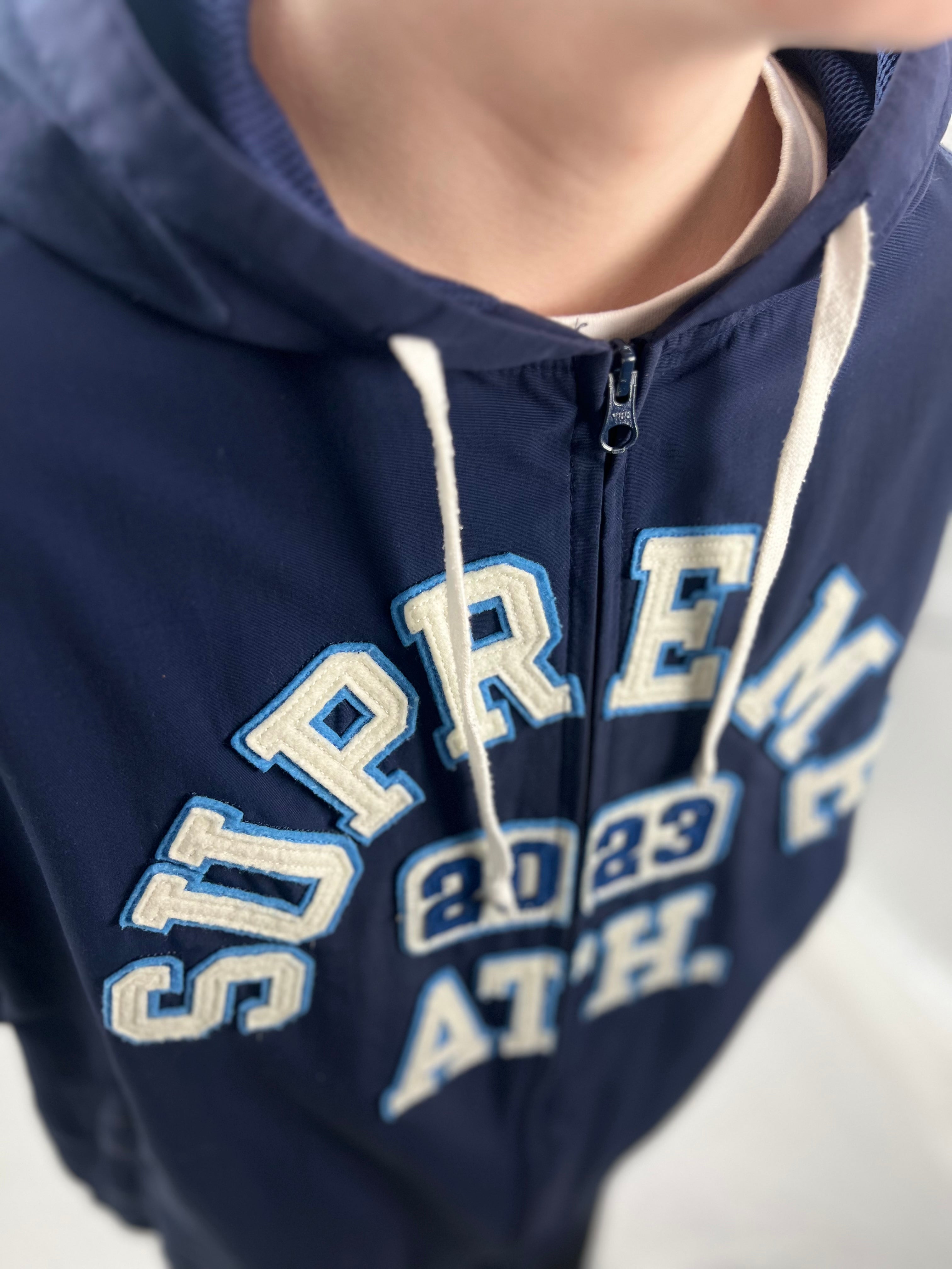 Supreme SS23 Applique hooded track jacket