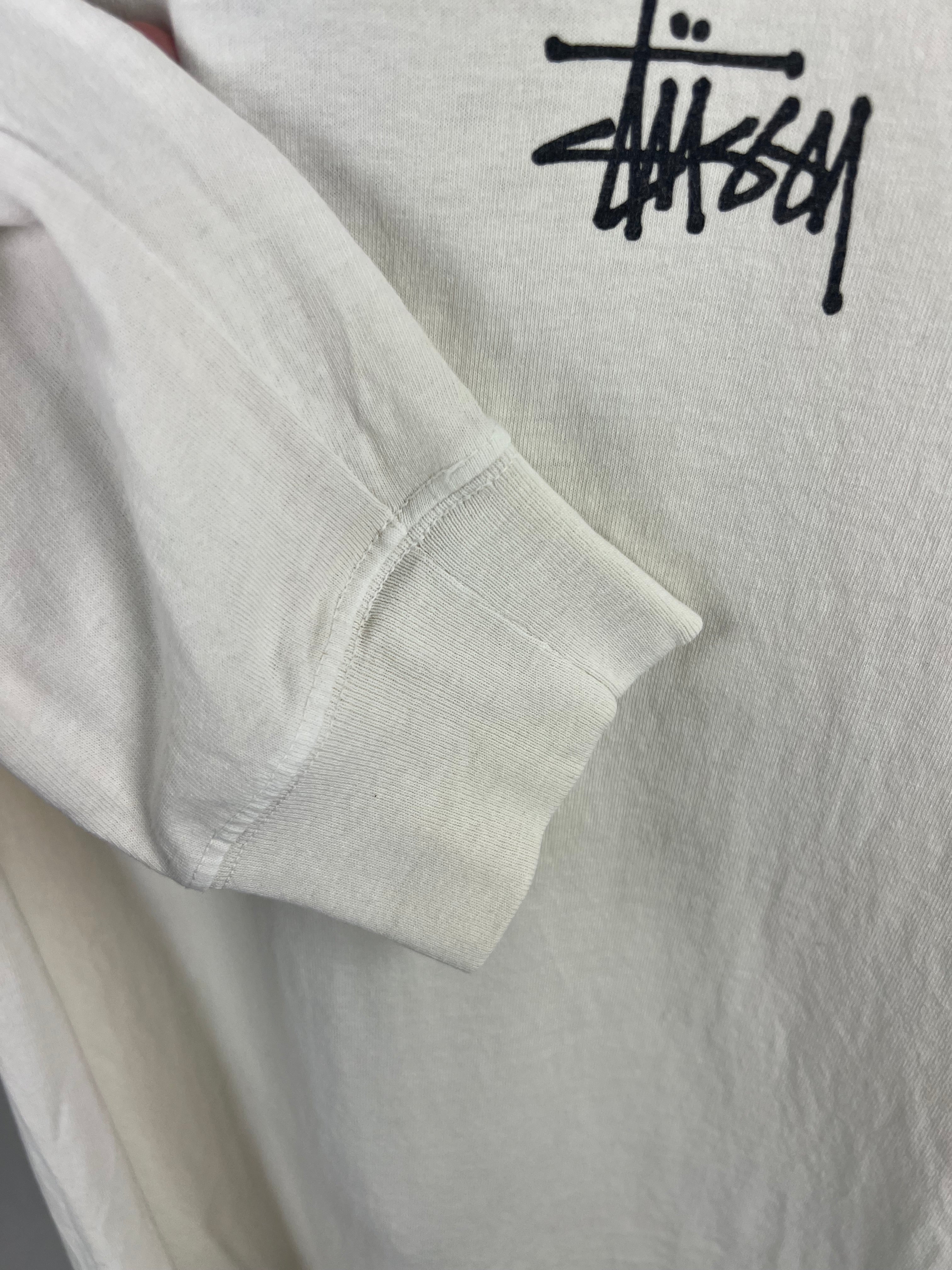 Stüssy White Long sleeve tee