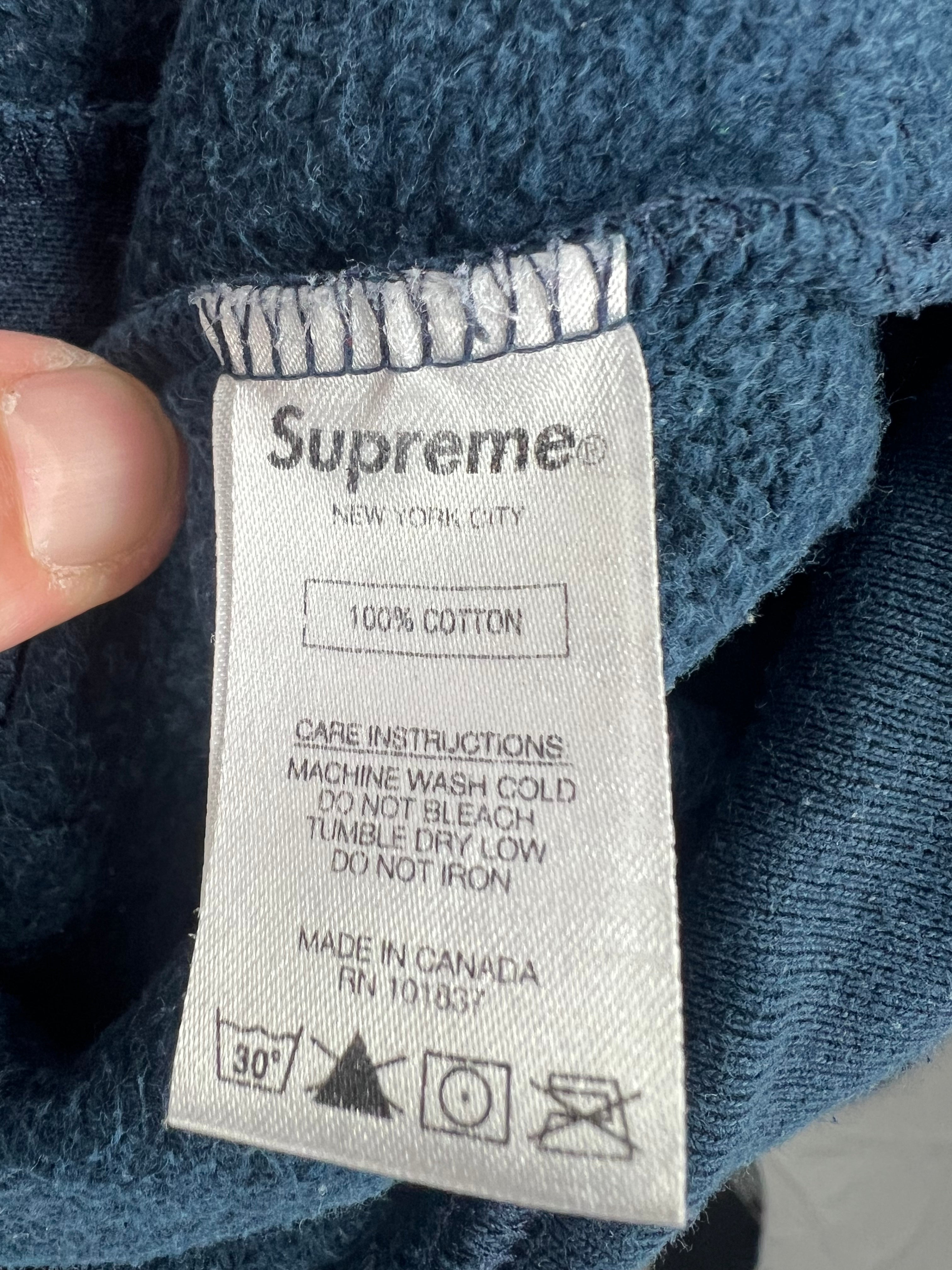 Supreme FW17 2‑Tone Half Zip Sweatshirt